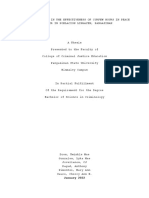 Public Perception in The Effectiveness of Curfew Hours in Peace and Order I