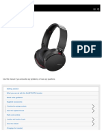 Sony Headphone Manual