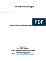 Module 3 CPU Process Scheduling