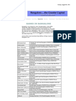 Banks in Bangalore Head OR Nodal Offices