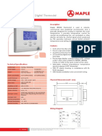 SRE05U: Floating / Modulating Digital Thermostat