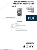 Service Manual: Speaker System