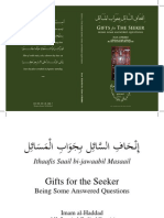 Gifts For The Seeker Being Some Answered Questions Itha Fissaid Bijawab AlMasaid - Imam Al-Haddad