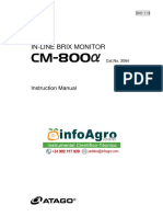 In-Line Brix Monitor: Instruction Manual