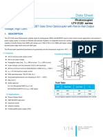 2.5 Amp Output Current IGBT Gate Drive Optocoupler With Rail-to-Rail Output Voltage, High CMR