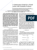 A Bi-Objective Optimization Model For A Retail Inventory System With Perishable Products