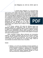 CIR v. Univation Motor Philippines, Inc. G.R. No. 231581, April 10, 2019 Facts