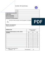 Sample Observation Checklist With Questioning Demonstration