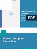 Introduction To Human-Computer Interaction: by Sanie Bautista