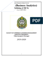 Syllabus (CBCS) : Faculty of Commerce & Business Management, Kakatiya University