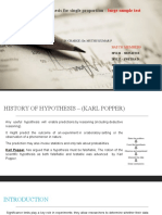 Testing of Hypothesis For Single Proportion - : Large Sample Test