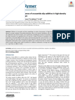 Migration and Performance of Erucamide Slip Additive in High-Density