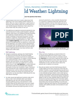 Weird, Wild Weather: Lightning: Extended Informational Reading Comprehension