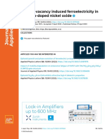 Oxygen-Vacancy Induced Ferroelectricity in Nitrogen-Doped Nickel Oxide