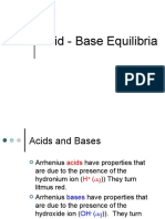 AP Chapter 16 Acid - Base Equilibria