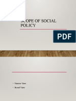 Scope of Social Policy