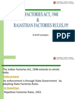 Factories Act, 1948 and Rajasthan Rules, 1951 Relevant Exerpts - 1