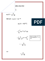 Characteristic Function Exercises