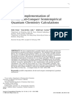 Parallel Implementation of Divide-and-Conquer Semiempirical Quantum Chemistry Calculations