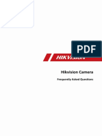 Hikvision Camera Frequently Asked Questions V1.0 20210827