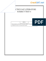 SAT Literature Practice - Test