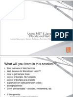 Blackboard Web Services: Lance Neumann, Senior Software Architect, Blackboard Inc