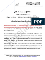 Jee Advanced 2022 Paper Analysis