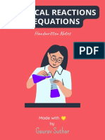 Chemical Reactions and Equations Notes Gaurav Suthar