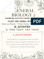 General Biology 2 LAS 1 Q4 Output