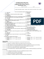 Summative Test Dressmaking 9 Q4 W3-4