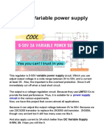 0-50V 3A Variable Power Supply