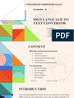 Sign Language Translator Presentation - II