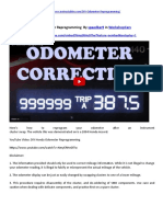 DIY Odometer Reprogramming