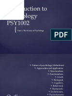 Unit 1 The Science of Psychology