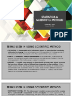 Statistics Scientific Method