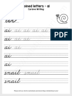 Cursive Letter Joins Worksheets For All