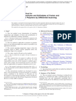 Transition Temperatures and Enthalpies of Fusion and Crystallization of Polymers by Differential Scanning Calorimetry