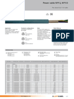 Power Cable NYY-J, NYY-O: For Use in Water Direct Burial The Robust 0,6/1 KV Cable