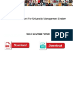 Problem Statement For University Management System