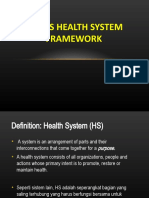 Kerangka Kerja Sistem Kesehatan (Who)