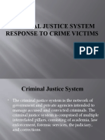 Criminal Justice System Response To Crime Victims