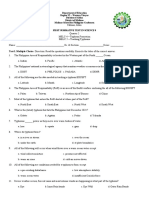 Summative Test Science 8 Quarter 2 Typhoon Formation PAR