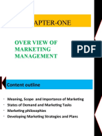 MKT MGT Chapter One