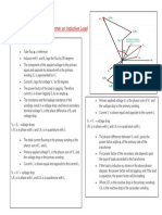 Phasor Diagram of Transformer On Inductive Load