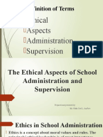 ANIÑON - The Ethical Aspects of School Administration and Supervision Lecture 7