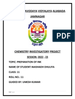 Chemistry Investigatory Project