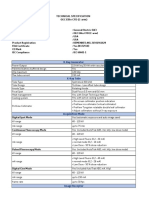 Technical Specification - OEC Elite CFD (E-Catalog 2021)