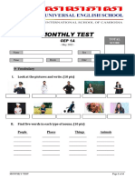 GEP 1A - Monthly Test - May 2022