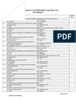 Parasitology Question Banks GAT-GRE (1000)