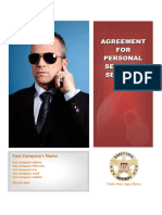 Bodyguard Contract Sample